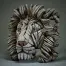 Edge Sculpture Lion Bust - White