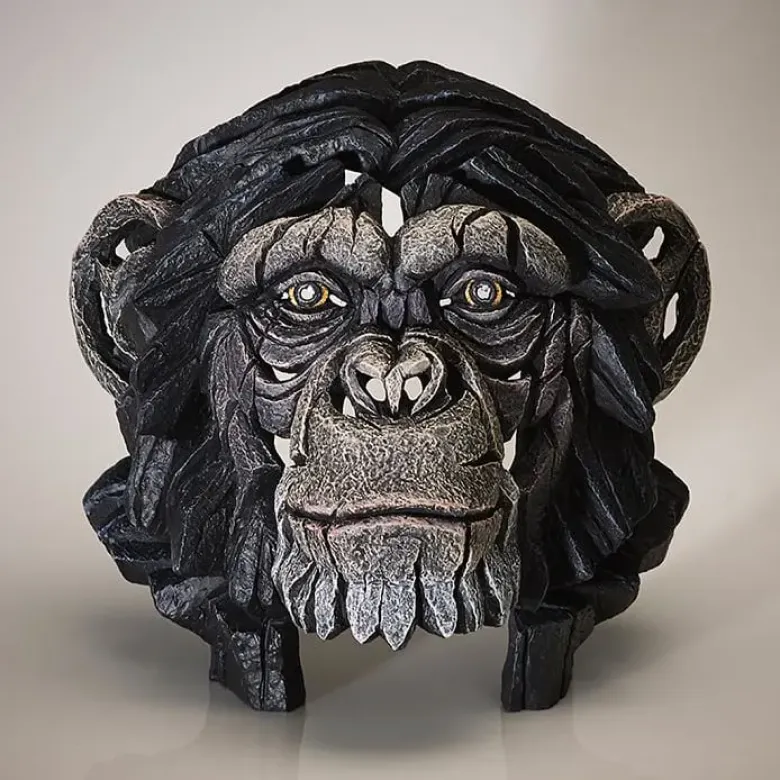 Edge Sculpture Chimpanzee Bust