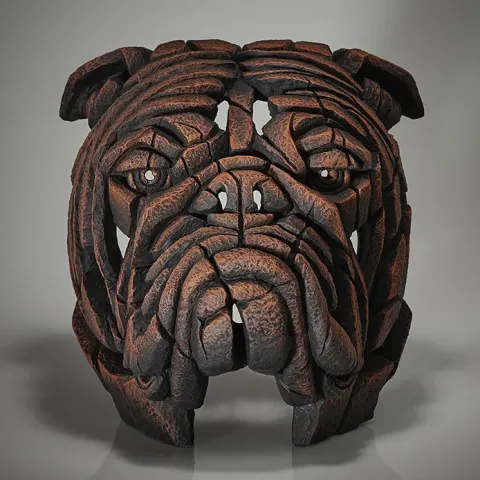 Edge Sculpture Bulldog Bust - Brown Sauce - Limited Edition 50