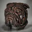 Edge Sculpture Bulldog Bust - Brown Sauce - Limited Edition 50