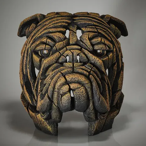 Edge Sculpture Bulldog Bust - English Mustard - Limited Edition 50