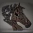 Edge Sculpture Horse Bust - Bay