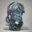 Edge Sculpture Elf Bust - Aqua