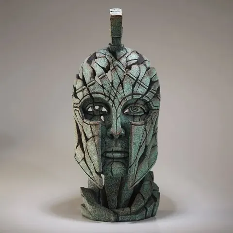 Edge Sculpture Spartan Bust - Verdi Gris 