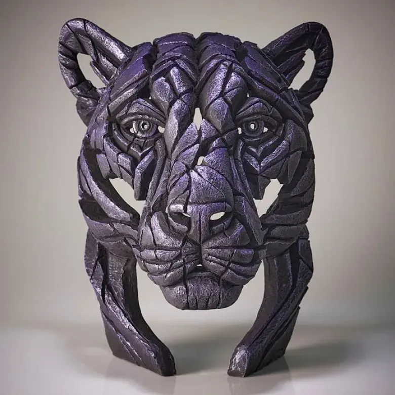 Panther Bust 'Moon Hunter' - Purple - Limited Edition 100