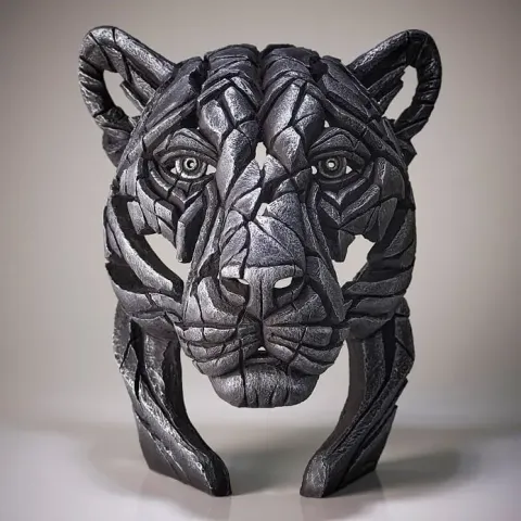 Panther Bust 'Silent Silver' - Silver - Limited Edition 100