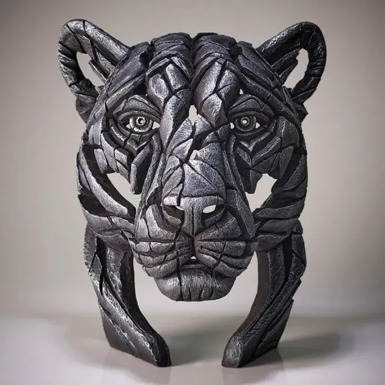 Panther Bust 'Silent Silver' - Silver - Limited Edition 100