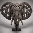 Edge Sculpture African Elephant Bust