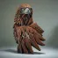 Edge Sculpture Golden Eagle Bust