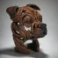 Edge Sculpture Staffordshire Bull Terrier Bust (Red)