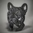 Edge Sculpture French Bulldog Bust (Blue)