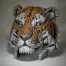 Edge Sculpture Tiger Bust