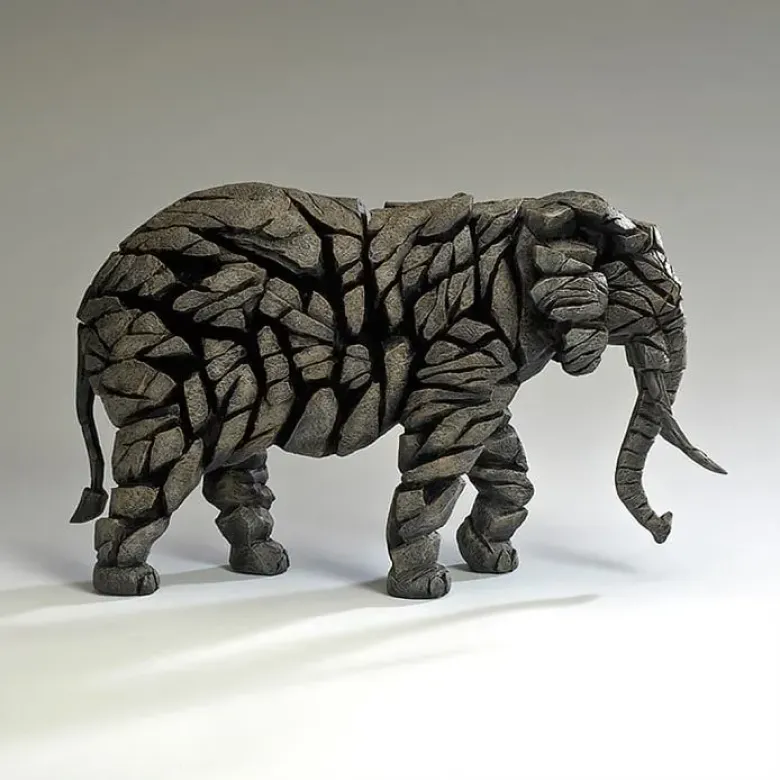 Edge Sculpture Elephant - Mocha