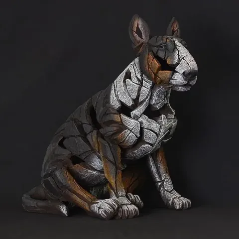 Edge Sculpture Bull Terrier - Tri-Colour