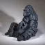Edge Sculpture Sitting Gorilla