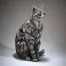Edge Sculpture Sitting Cat - Tabby