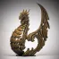 Edge Sculpture Heraldic Dragon - Gold