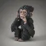 Edge Sculpture Baby Chimpanzee "Hear no Evil"
