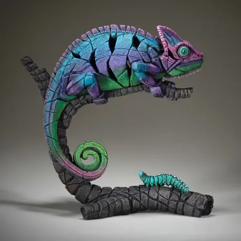 Edge Sculpture Chameleon (Rainbow Pink) Figure