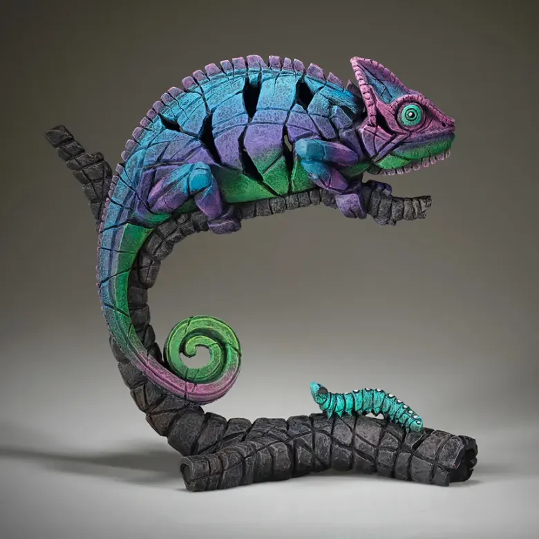 Edge Sculpture Chameleon (Rainbow Pink) Figure
