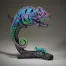 Edge Sculpture Chameleon (Rainbow Pink) Figure