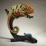 Edge Sculpture Chameleon (Orange) Figure
