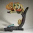 Edge Sculpture Chameleon (Orange) Figure