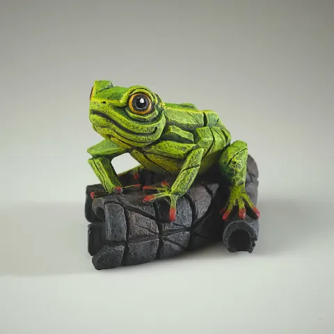 Edge Sculpture African Frog (Green) Figure