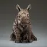 Edge Sculpture Rhinocerous Calf Figure