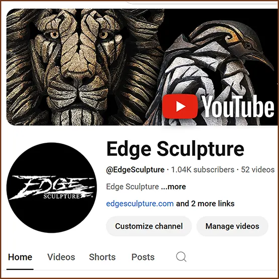 Example picture showing the Edge Sculpture YouTube channel
