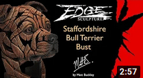 Edge Sculpture Staffordshire Bullterrier Bust