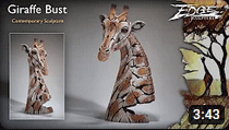 An Edge Sculpture Giraffe Bust.