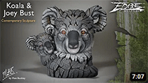 Edge Sculpture Koala and Joey Bust